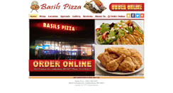Desktop Screenshot of basilspizzasubs.com